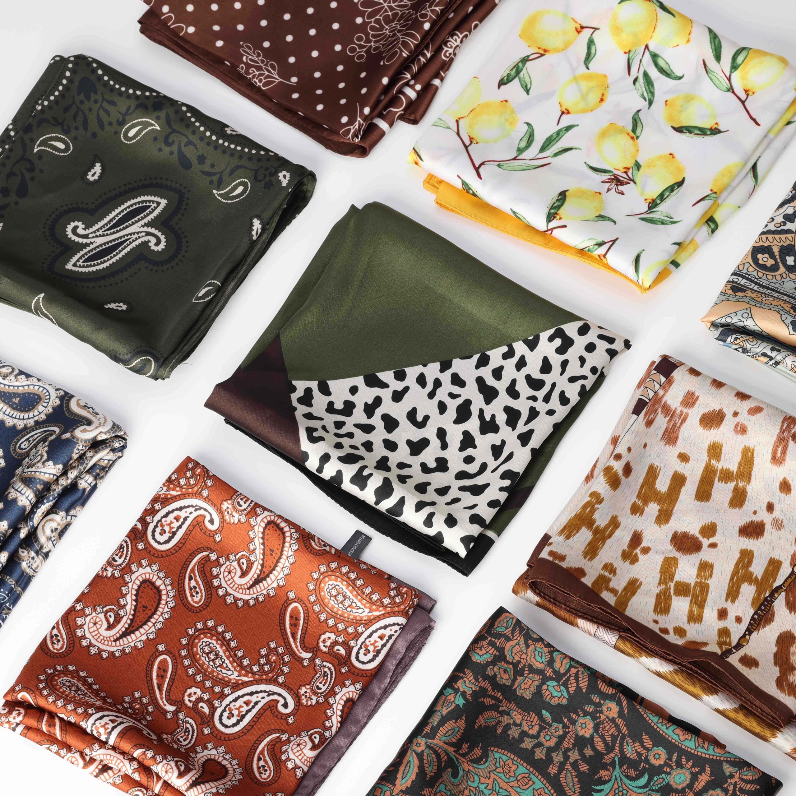 Main-01 Custom Silk Square Scarf Bandana - Image 1
