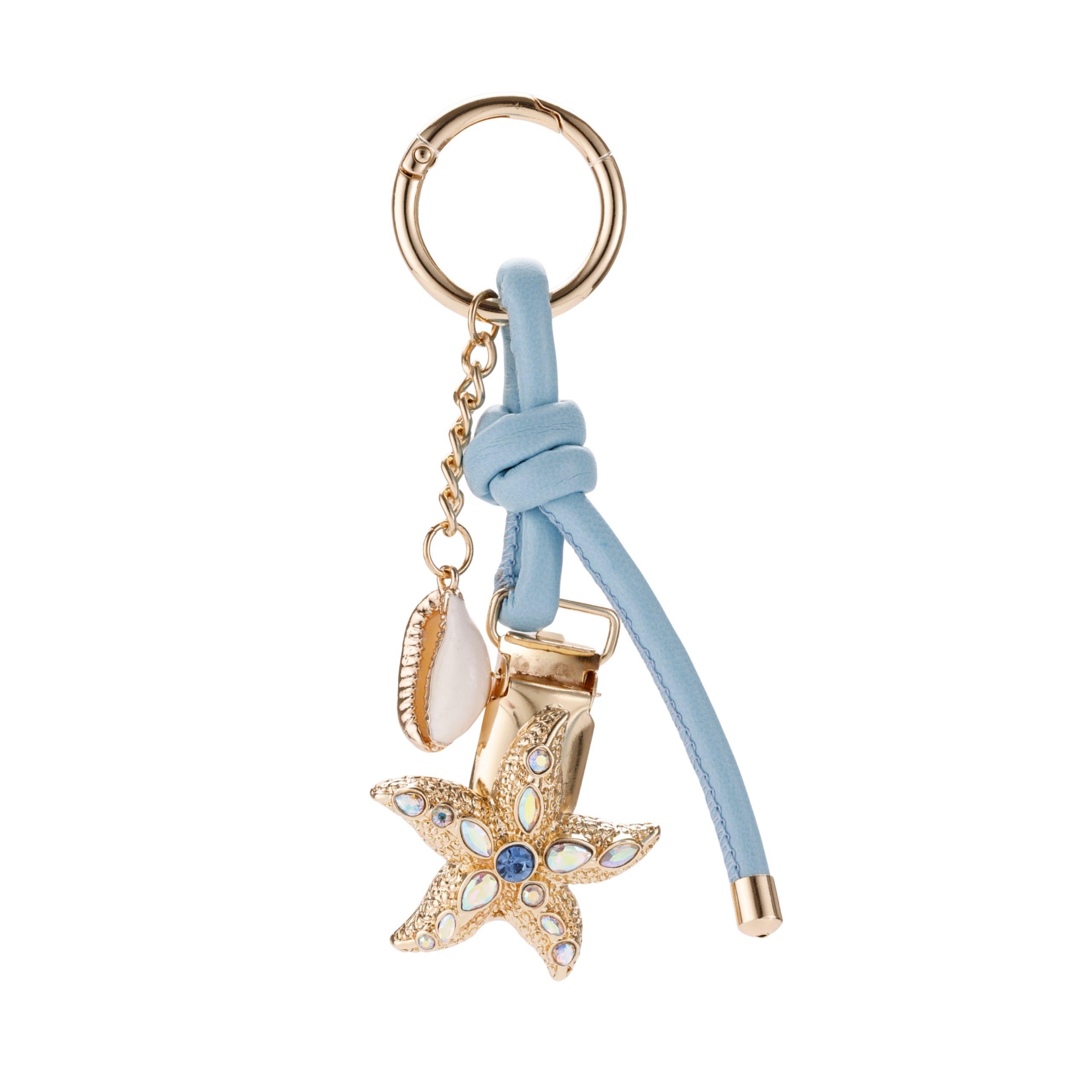 1 (2) starfish hat clip bag charm