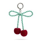 velvet cherry bag charm