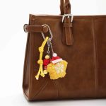 snowman star christmas bag charm