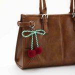 velvet cherry bag charm