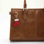 rhinestone christmas stocking bag charm