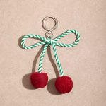 velvet cherry bag charm