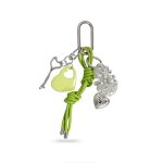 trendy green heart scrunchie