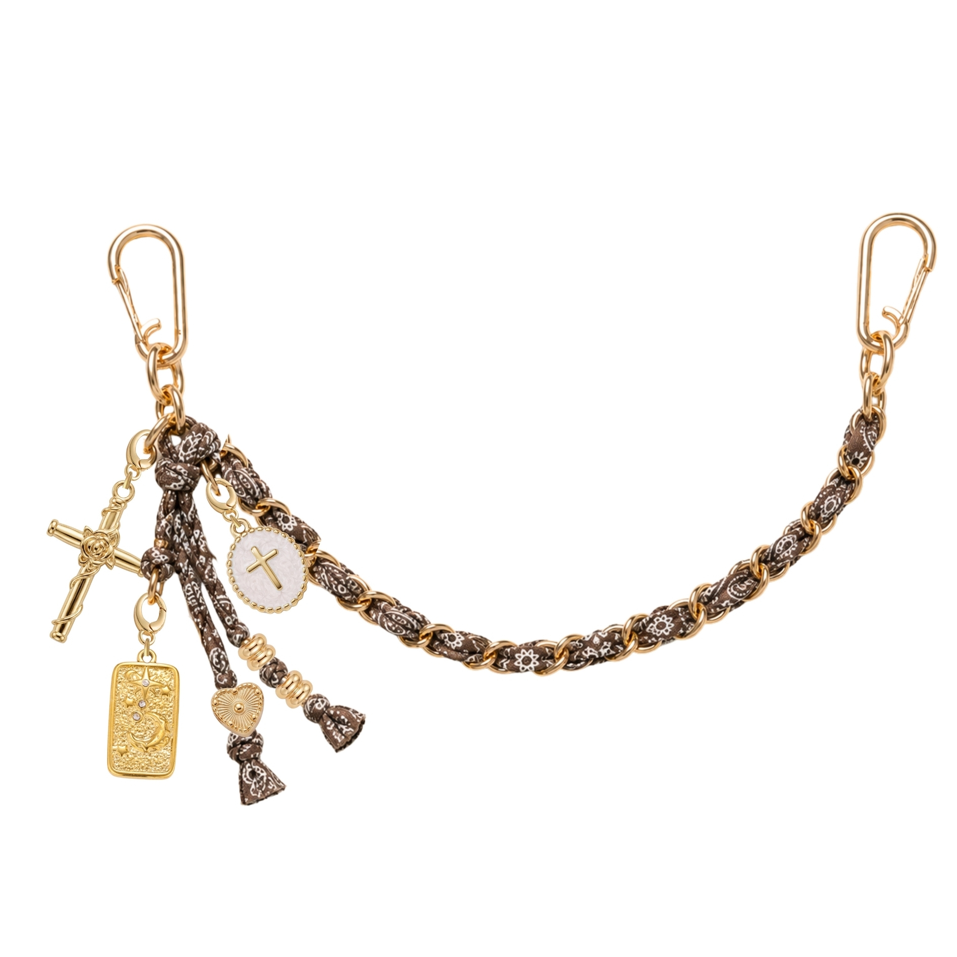 未命名的设计 (1) vintage paisley chain bag charm