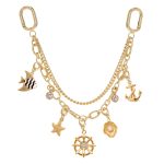 nautical anchor chain bag charm