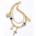 evil eye chain bag charm