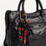 cherry bead bag charm