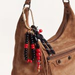 cherry bead bag charm