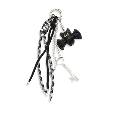 bat skull bag charm