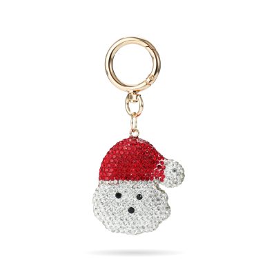 festive santa face bag charm