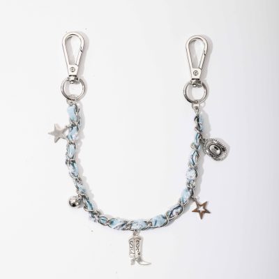 western cowboy chain bag charm