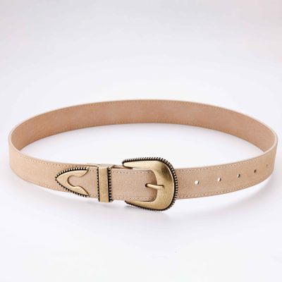 beige suede belt