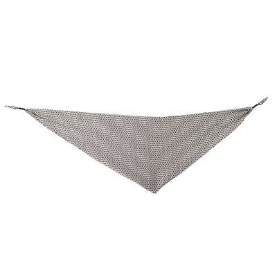 black chain link triangle scarf