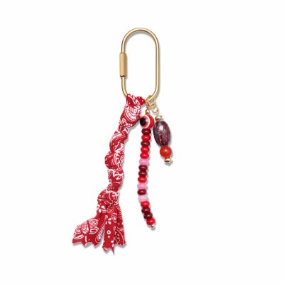 bandana bead bag charm
